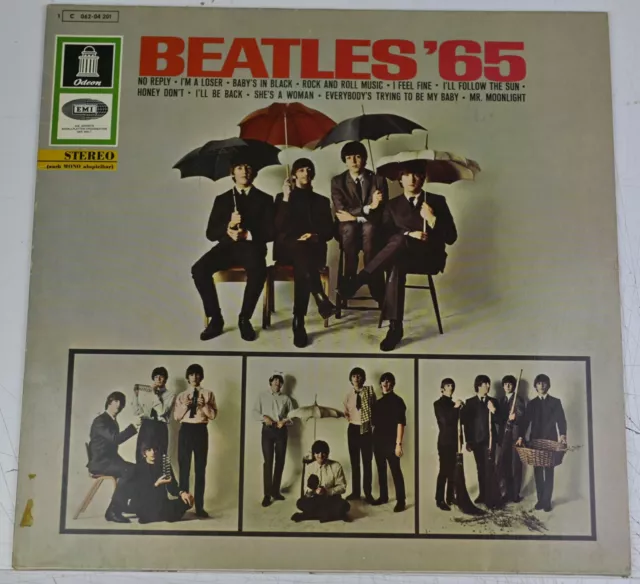 Vinyl 33t Beatles' 65 C 062-04-201 Gema Odéon pressage allemand TBE 1969