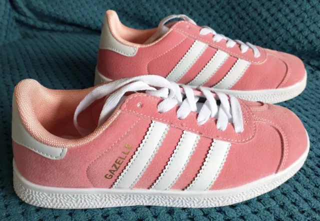 ADIDAS GAZELLE LADIES pink trainers size 4 EU 37 worn once 30.00 PicClick UK