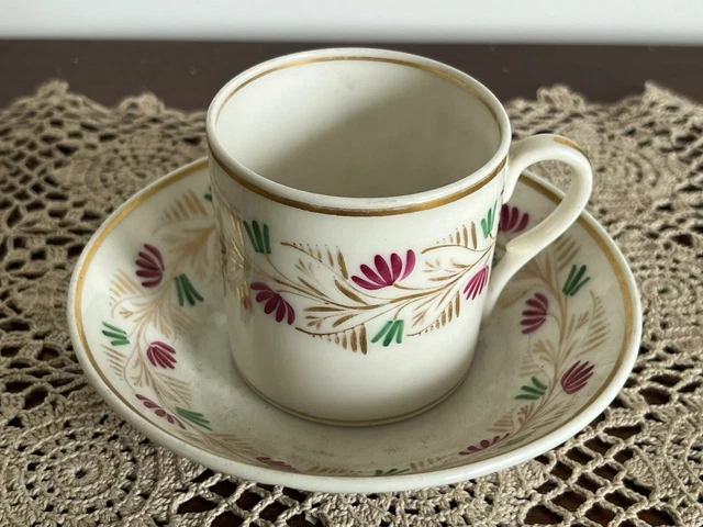 3 TASSES BRÛLOTS et 3 soucoupes anciennes XIXème EUR 20,00 - FR