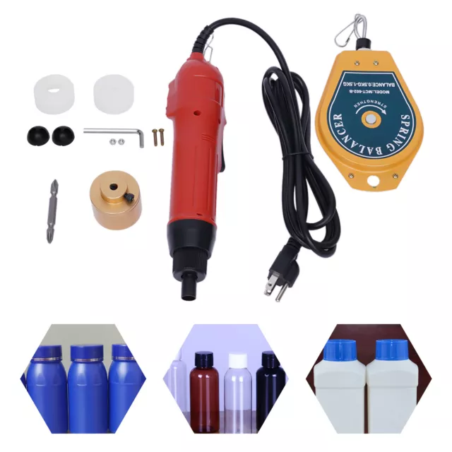 Handheld Electric Bottle Capping Machine 80W Screw Capper Sealing 1-30mm