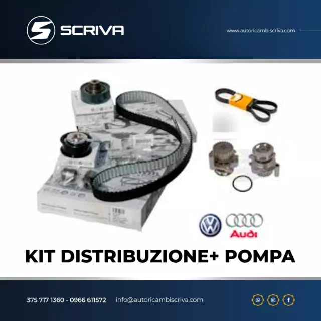 Kit Distribuzione Or Vw + Pompa Audi A1 Q3 2.0 Tdi Cff Seat Ibiza V 1.6 Tdi Cay