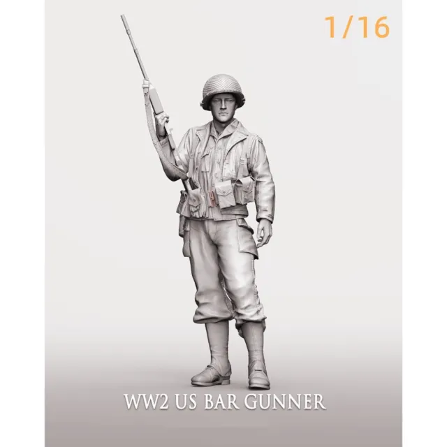 1:16 resin soldier 120mm figure model WW II US BAR GUNNER Unassembled