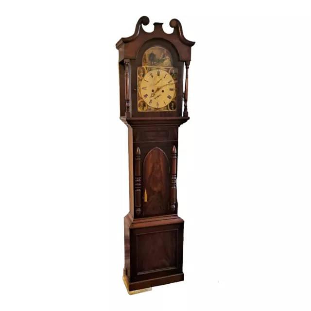 Antique Walter Rutherford Mahogany Longcase Clock Grandfather Clock 1800's