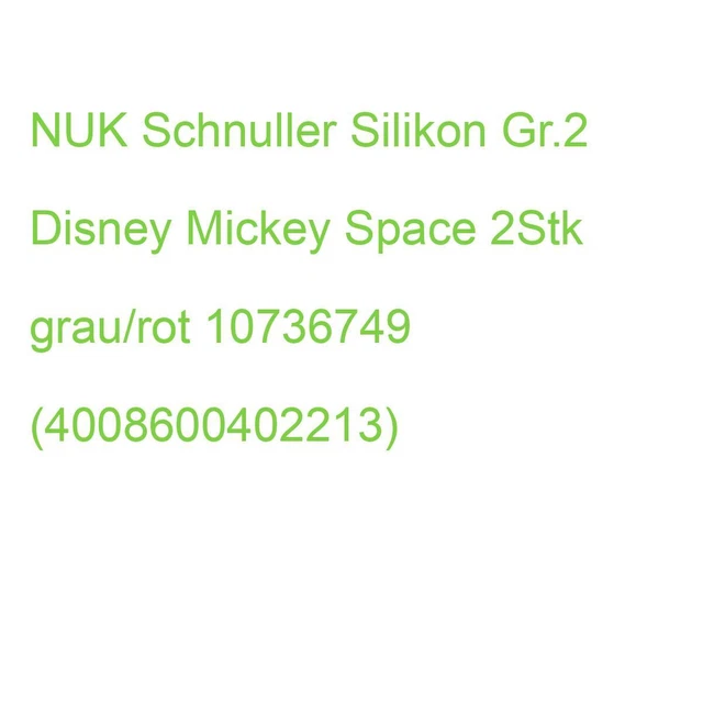 NUK Schnuller Disney Minnie Mouse Space 6-18 M. 2 Stück 10736749 (4008600402213)