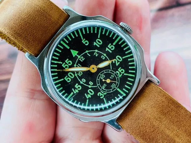 Watch Pobeda Zim Soviet Men`s Vintage Mechanical Wristwatch USSR