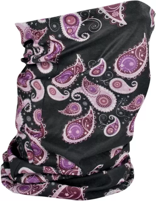 Zan Headgear Purple Paisley Fleece-Lined Motley Tube - TF228