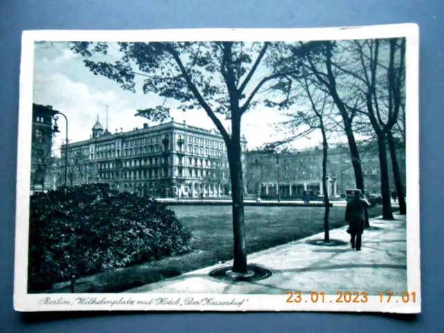 BERLIN, WILHELMPLATZ mit HOTEL "DER KAISERHOF", ca. 1920