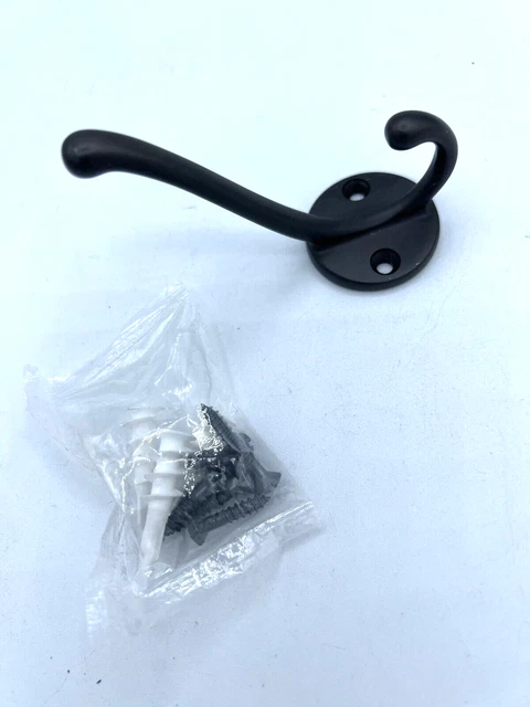 Hardware de rejuvenecimiento doble gancho bronce frotado con aceite Massey C105469 granero de cerámica