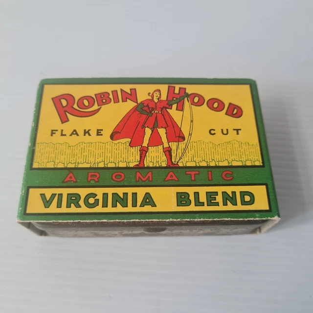 robin hood tobacco RARE 1950S ROBIN Hood Tobacco Flake Tins – Empty NOS Factory Find – Vintage  $63.87