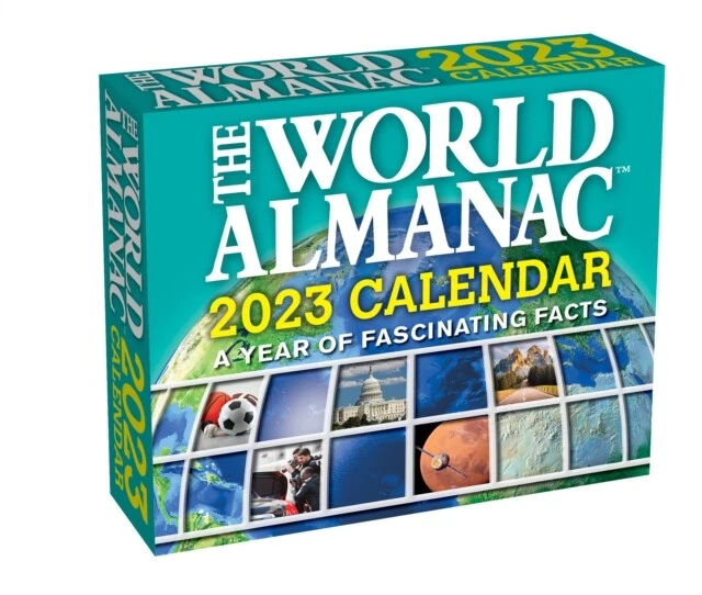 WORLD ALMANAC 2023 DaytoDay Calendar New Calendar E245A 23.71