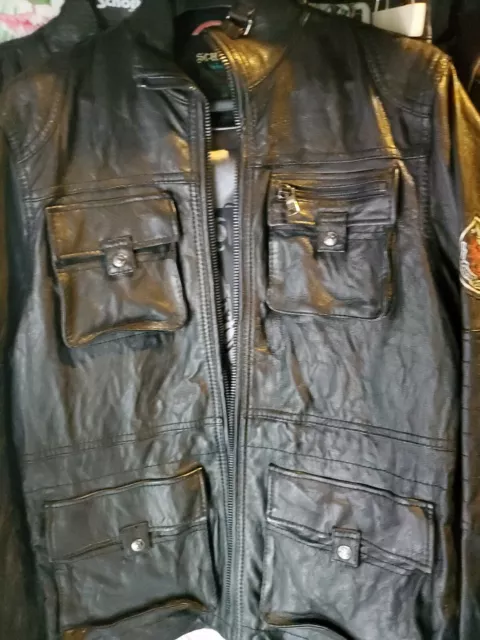 Schott leather sale top