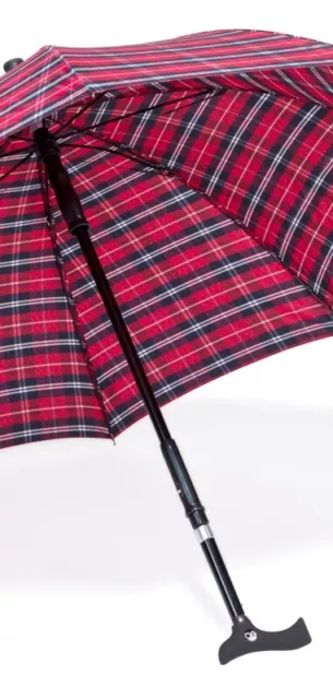 Stockschirm Twin Regenschirm Gehhilfe mit Schirm in mehreren Farbe Gehstok TOP!! 2
