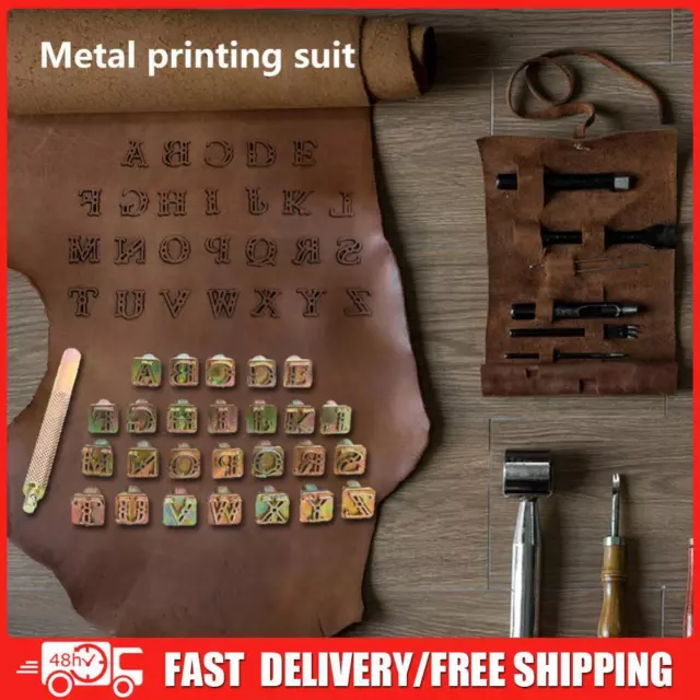 26 Stamps Zinc Alloy Letter Stamping Symbol Set Metal Leather Marking Tool Craft