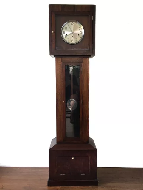 Art Deco Red Cedar Case Grandfather / Grandmother Clock With Urgos Movement