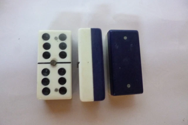 Lot De 3 Jeux De Société Anciens - Dames, Mikado, Dominos, Marque BIB Des Années 70