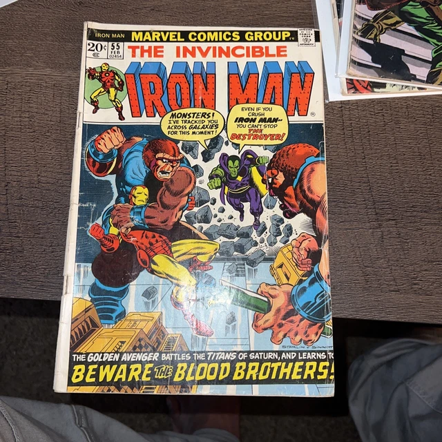 The Invincible IRON MAN #55 1973 1st app THANOS - Marvel Comics Mark The Jeweler