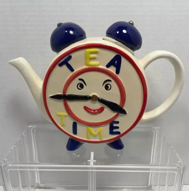 Vintage 1950/1960 Tea Time Clock with Face Cartoon Teapot Anthropomorphic