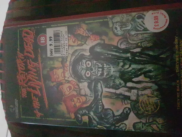 Return Of The Living Dead Vestron Video International  vhs