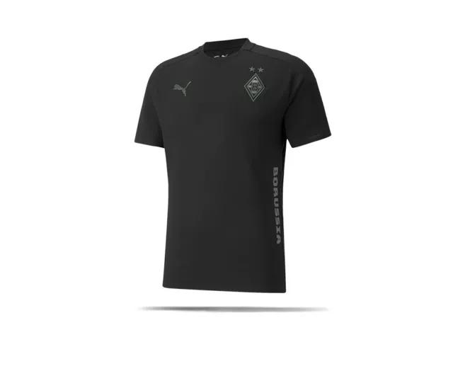 Puma BMG Borussia Mönchengladbach Casual Tee T-shirt Schwarz Gr. S M L XL 3XL