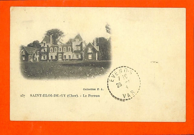 "Saint-Eloi-De-Gy (18) Cpa ""Chateau Du Perron"