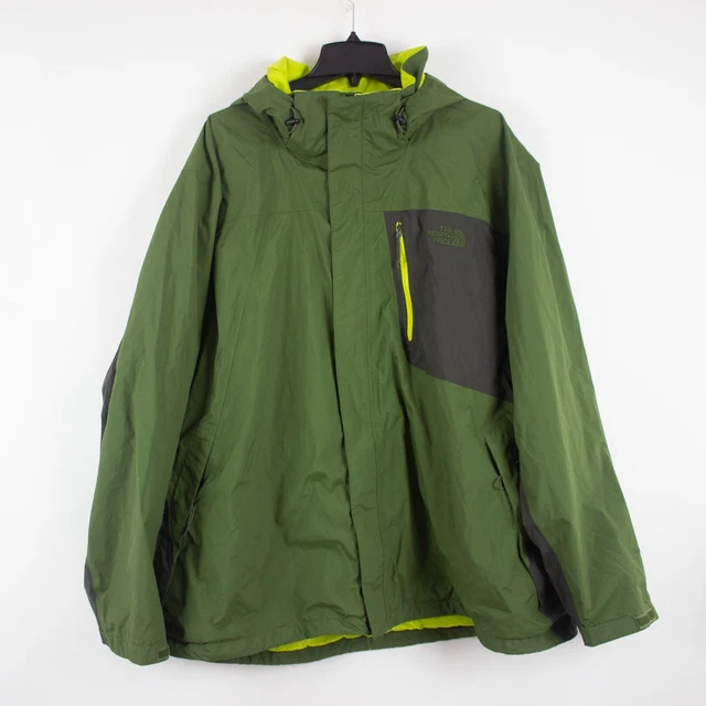 The North Face Hyvent 2 in 1 Hooded Windbreaker Jacket Parka Green XXXL
