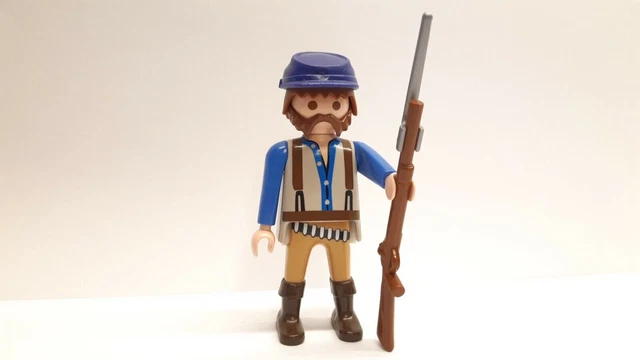 Accessoire Playmobil Western - Chargeur De Canon Avec Soldat - Occasion Bon état