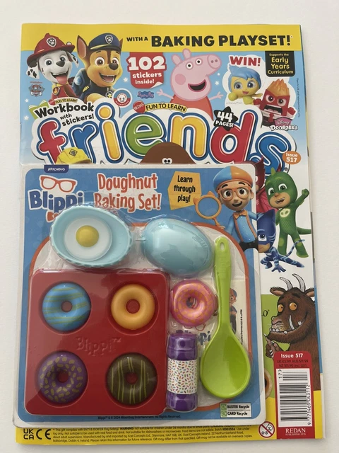 Learning Baking Magazine FUN TO LEARN Friends Magazine Issue 517- with Blippi Doughnut Baking ...