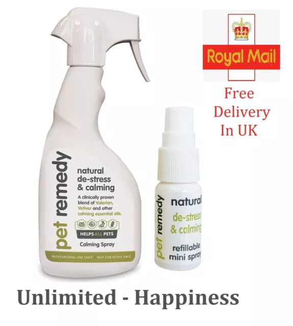 Pet Remedy Calming Spray 15 ML & 400 ML For Pet | Free Delivery In UK