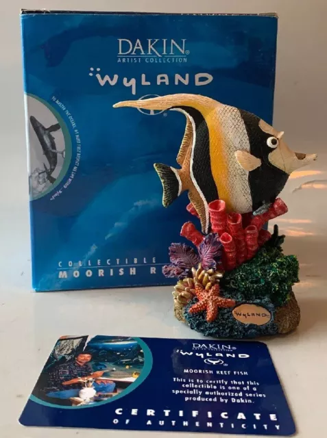 Dakin Artist Collection Wyland Moorish Reef Fish Figurine Sculpture NEW