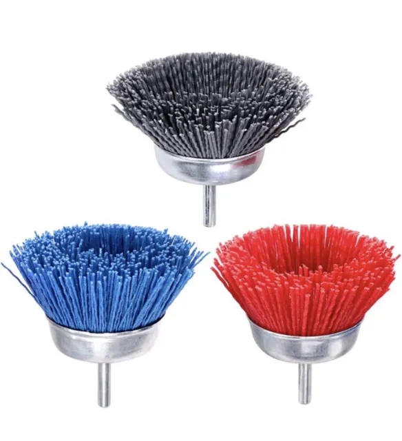 2.5-6 Twist Knot Wire Wheel Cup Brush Set M10 M14 Abrasive Cleaning Brush  Kit