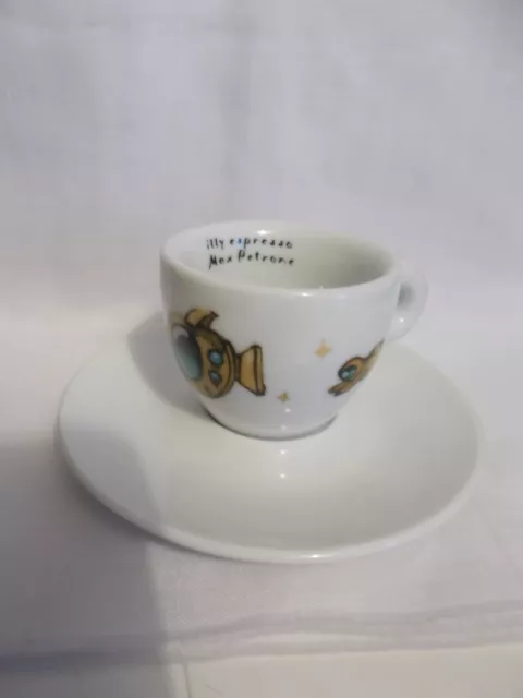 ILLY Tazzina caffè Espresso Max Petrone collezione piattino Ipa decoro astronav