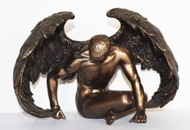 Fallen Angel - Cast Out of Heaven or Sinned - Cold Cast Bronze Resin