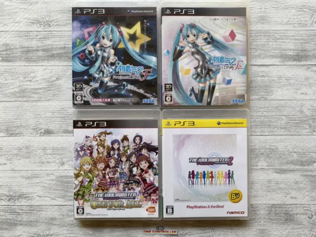 SONY PS3 Hatsune Miku Project DIVA F & F 2nd & The Idol Master 2 & One for All