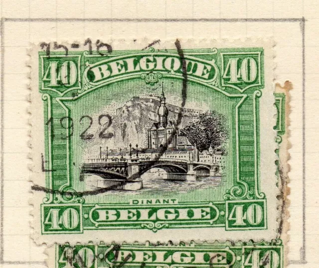 Belgium 1920 Early Issue Fine Used 40c. NW-115532