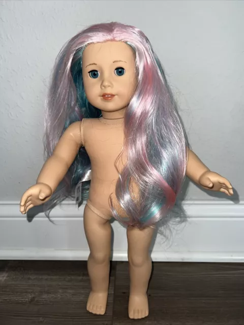 American Girl Doll #88 Doll with Pink and Blue "Cotton Candy" Hair TLC