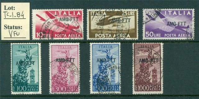 TC_1_84. TRIESTE (AMG FTT) - 1949 "DEMOCRATICA & CAMPIDOGLIO" set. Used.top CV !