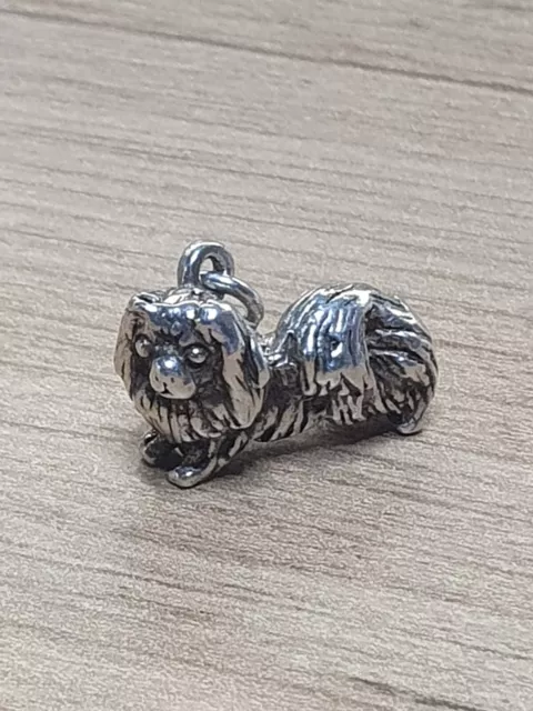 Vintage Sterling Silver Pekingese Dog Charm