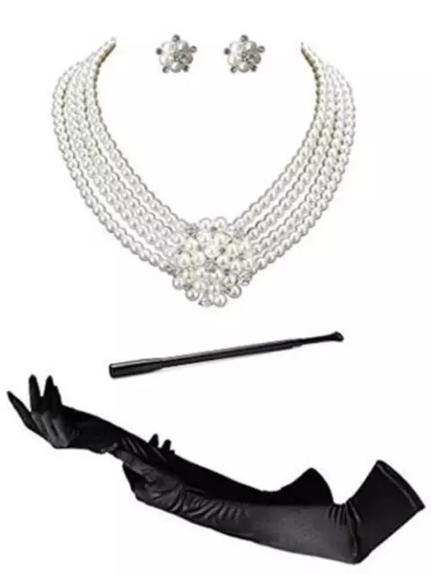 Audrey Hepburn Holly Golightly Breakfast at Tiffanys Costumeccessory Necklace