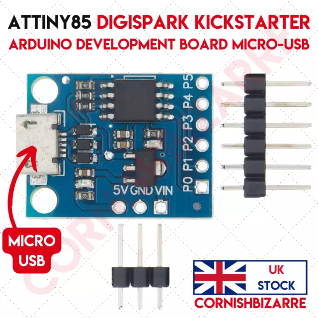 Scheda Di Sviluppo Digispark Kickstarter Attiny85 Arduino - Interfaccia Micro Usb