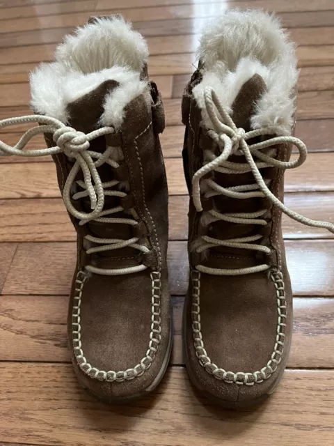 TIMBERLAND HAUT EN fourrure noire doubl e de polaire mocassins