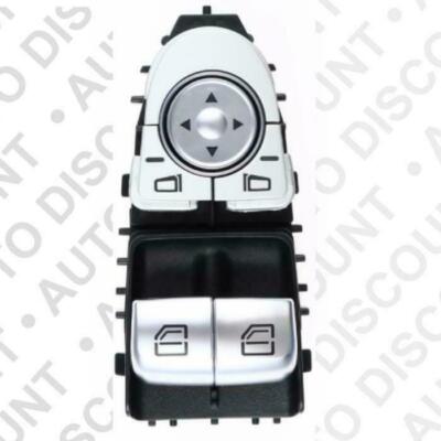 2 Boutons Interrupteur Lève-vitre Gauche/droite Pour Mercedes Vito II Viano W639 (2003+) - Noir ABS, Référence OEM 807624374022
