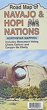 ROAD MAP OF Navajo & Hopi Nations $5.75 - PicClick
