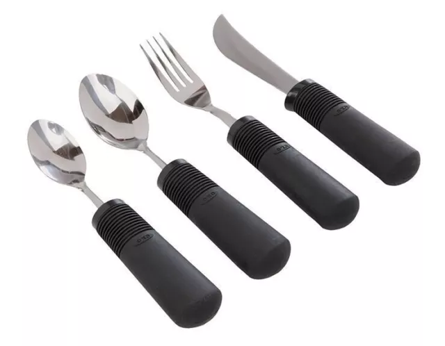 Big Grip Besteck Set 4teilig extra dicker Griff für Senioren Griffverdickung RFM