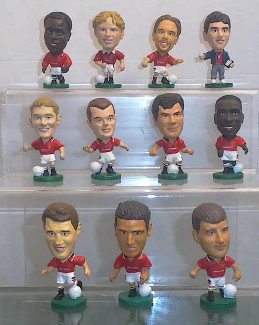 Corinthian Football Figures Bundle - 11 x Man Utd figures stamped 1995