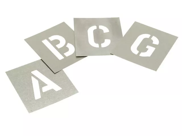 Stencils - Set of Zinc Stencils - Letters 2in