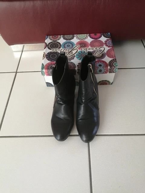 Bottine Noire Femme Taille 39 En Très Bon État