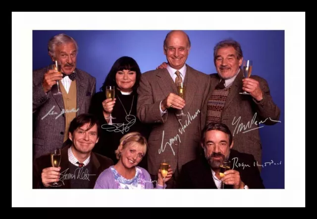 The Vicar Of Dibley Cast Autograph Signed & Framed Photo