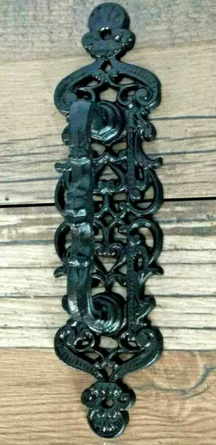 Large Cast Iron Metal Antique-Black Barn Gate Cabinet Handle Barn Door Pull NEW