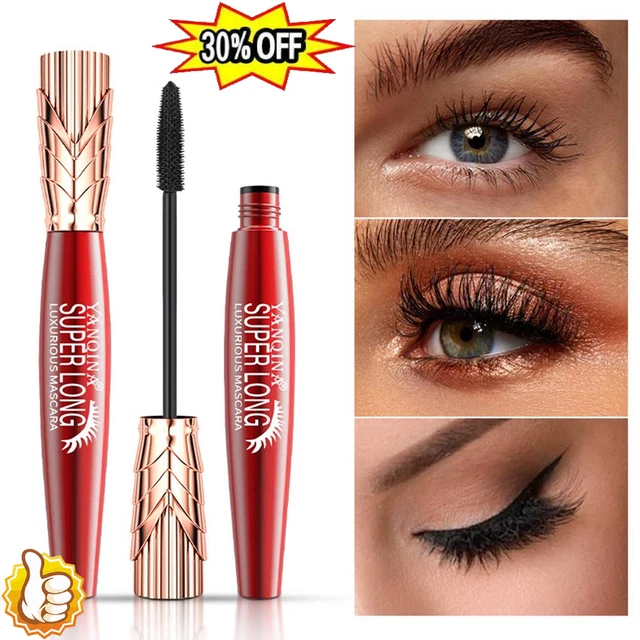 Yanqina Mascara Super Lungo, 4d Impermeabile e Resistente Sudore-Mascara