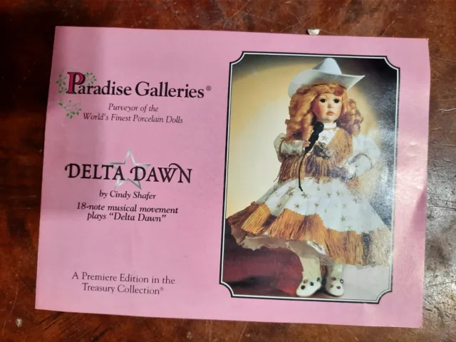 Delta Dawn Paradise Galleries Treasury Collection Premiere Edition 2